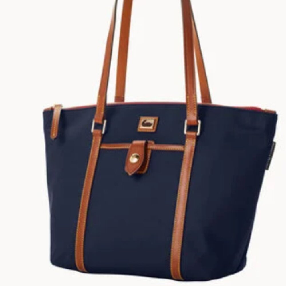 Dooney and Bourke Wayfarer Navy Tote Bag